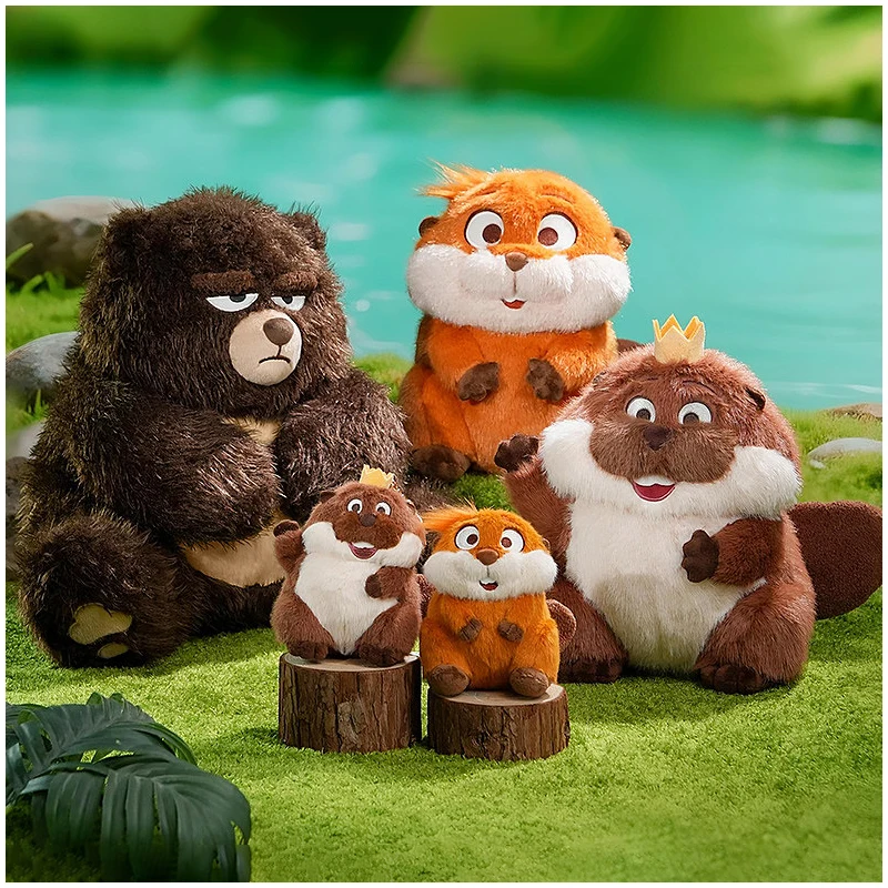 Juguetes de peluche oficiales de Disney Pixar Hoppers, Mabel King George Ellen Bear, colección de muñecos de peluche, regalos de cumpleaños para niños