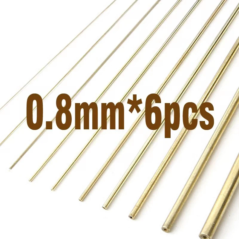 DIY Retrofit Copper Tube, Brass Rod para Modelagem Acessórios, Tanques Mecha, Armas de Fogo, Upgrade, Hobby, 0.3mm-2.0mm