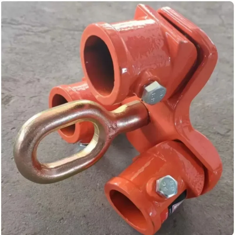 Hand Chain Hoist Triangle Bracket Lifting Tripod Top Cap with Pulley, Heavy Load Support Head for Industrial Hoisting Work