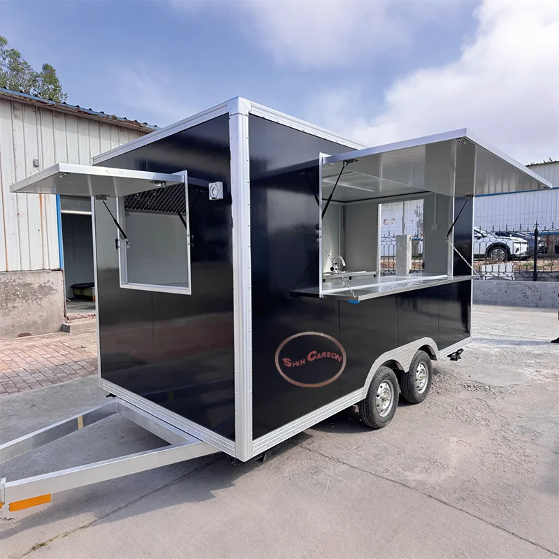 

Fully Equipped Mobile Food Trailer - Food Truck with Kitchen Ice Cream Pizza Hot Dog Stand - Mobile Restaurant Business Ready