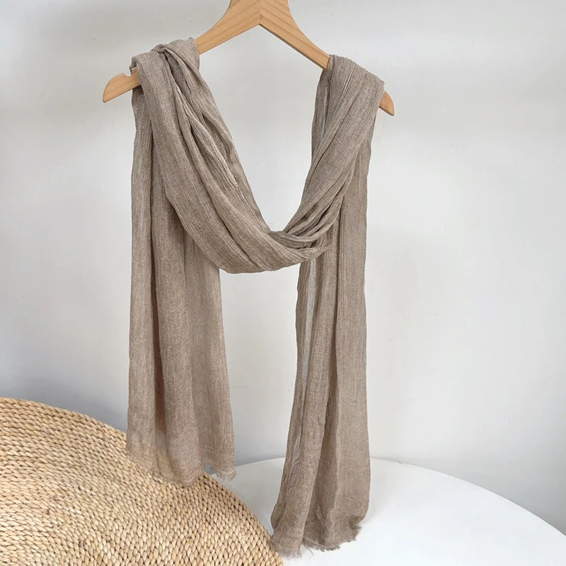 

Scarf Women Viscose Brown Long Shawl Neck Wrap Autumn Winter Spring Warm Accessory For Summer Holiday