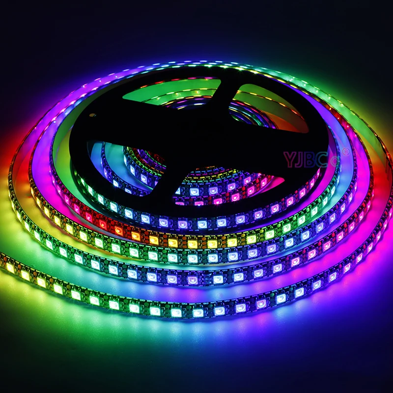 RGB levou tira de luz, 1 a 5m, 30/60/74/96/144 leds/m, ip30/65/67, ws2815, ws2812b, ws2812 5050