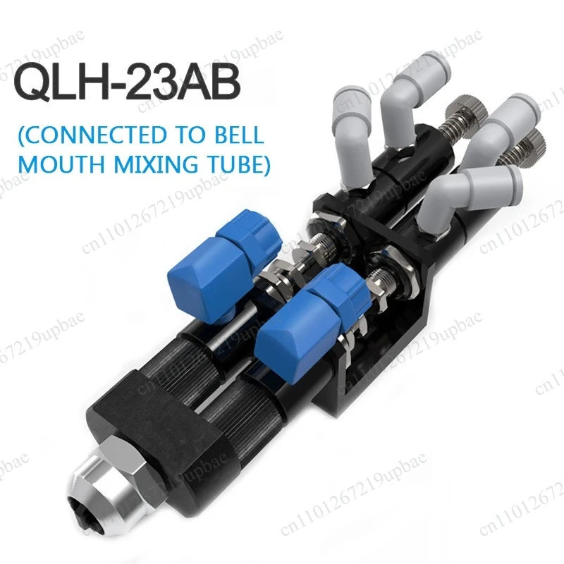 Precision Double‑Liquid Suction Dispensing Valve, AB Glue Epoxy Resin Dispensing Valve for Industrial Glue Dispensing