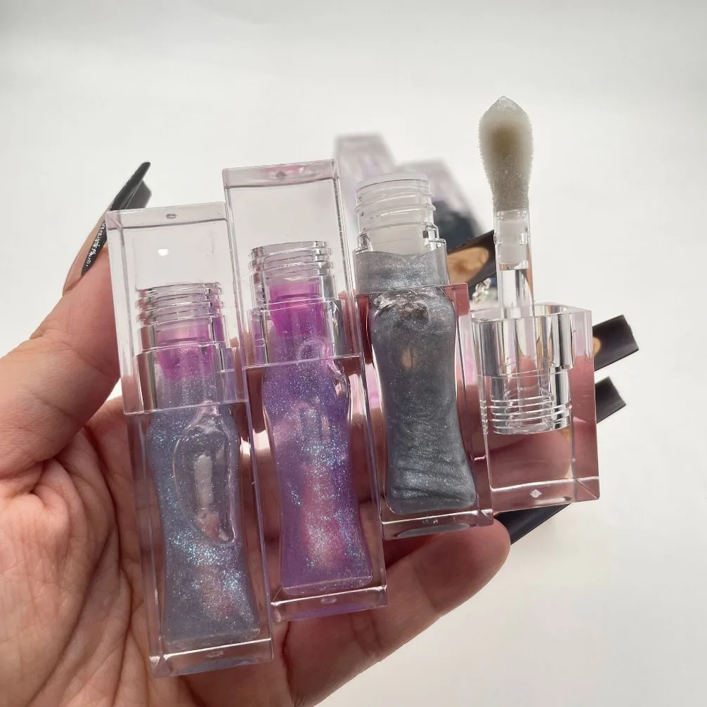 カスタムロゴプライベートラベル温度変化カラーリップオイル（パールグロス配合、ヴィーガン、保湿、プランピング、メイクアップ、卸売）