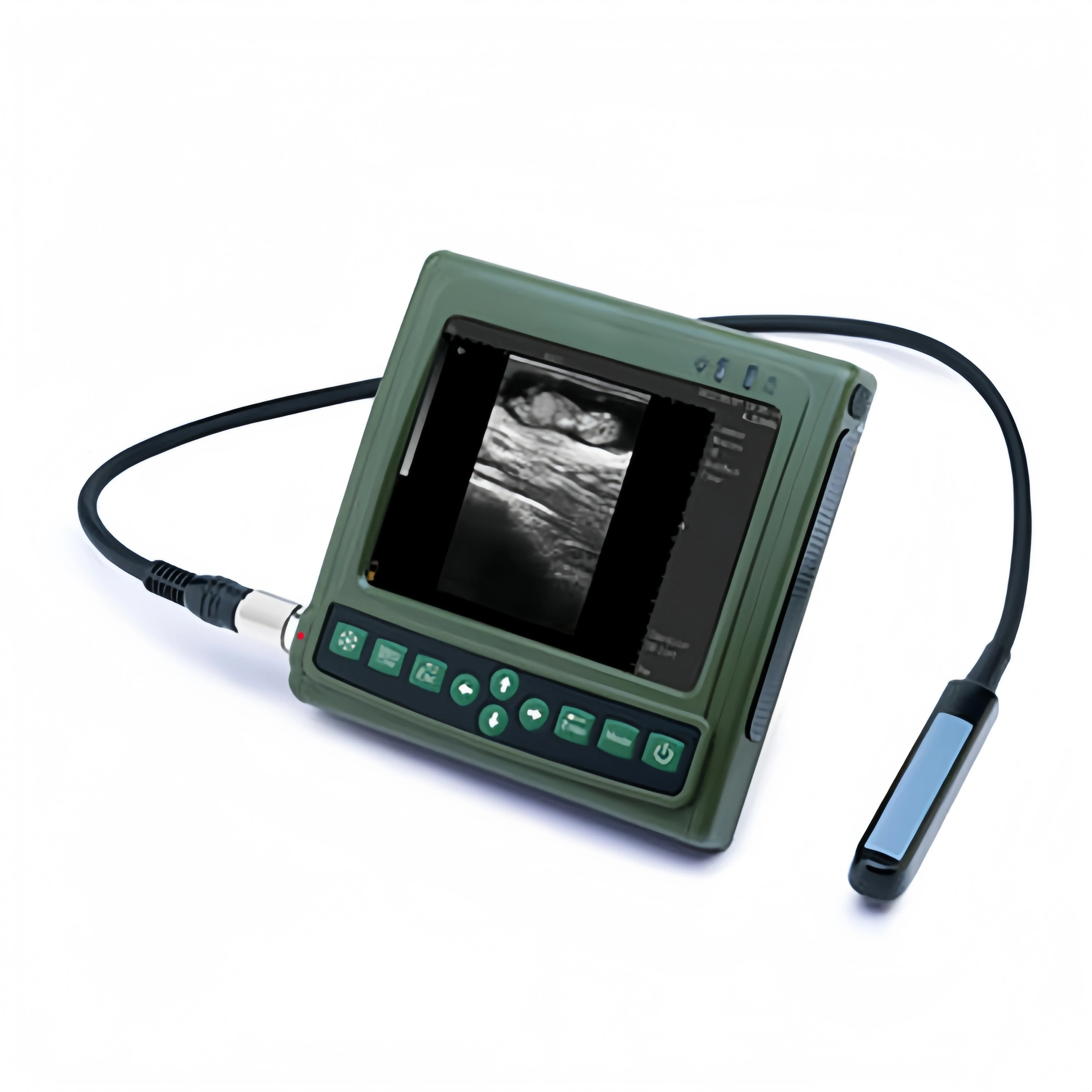 Kaixin V1 Veterinary 5.7in LED Screen Big Animal Cattle Horse Cow Sheep Pregnancy Transrectal Probe Ultrasound Scanner Machine
