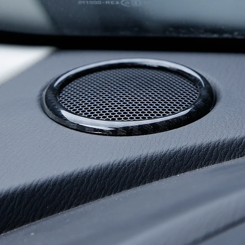

SBTMY 2PCS/SET Automobile sound carbon fiber ABS decoration ring for mazda cx-3