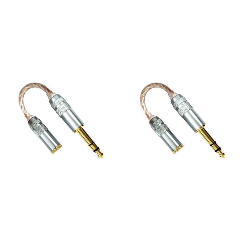 N91R-2X Audio Adapter Cable 4.4Mm Female To 6.35Mm Male To Female HIFI Decoding Audio Stereo Hifi Balance Conversion Cable
