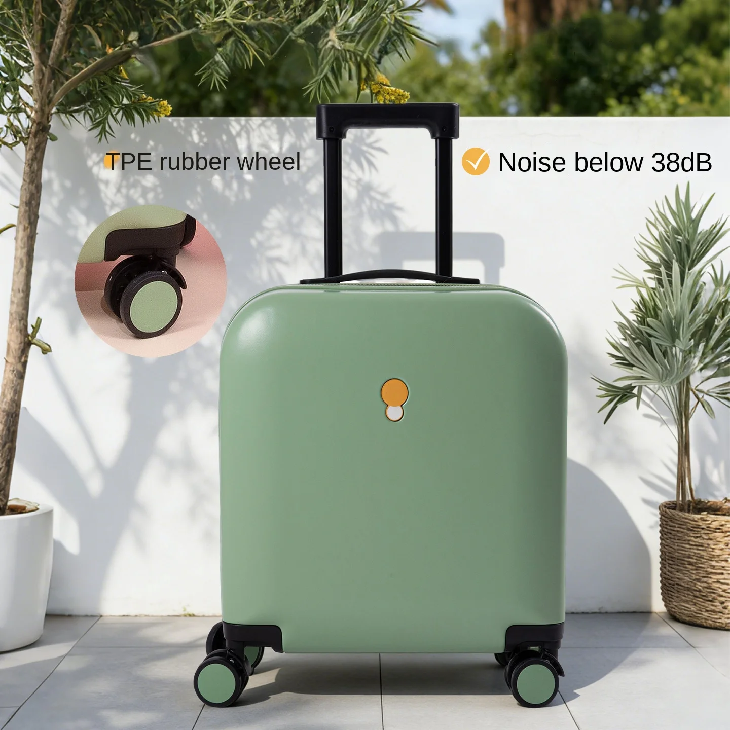 Cute Children’s Suitcase 18-inch Lightweight Cabin Luggage 20-inch Quiet-Running Wheel Student Trolley with Combination Lock
