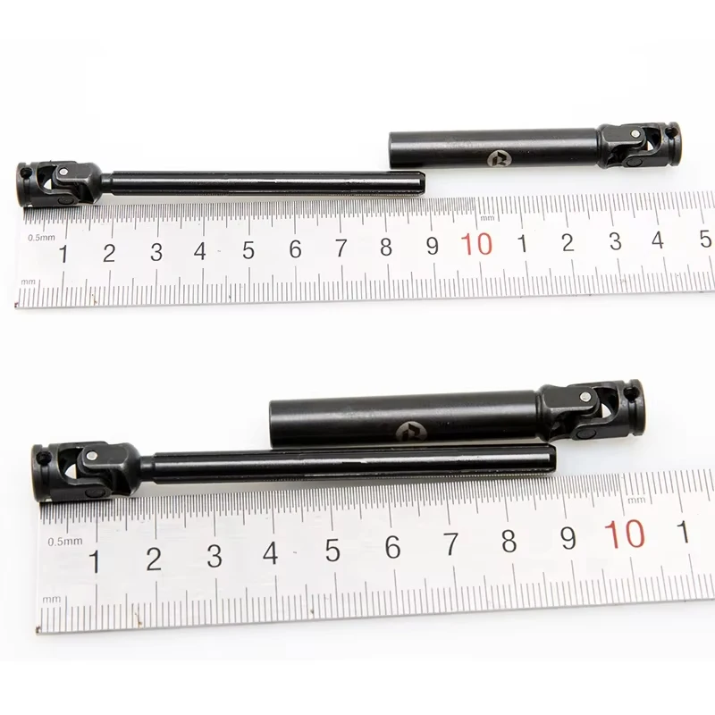 RhinoRC عمود محرك صغير من الفولاذ المقاوم للصدأ للخدمة الشاقة 55 إلى 73 مم 105 إلى 145 مم لسيارة 1/10 RC الزاحفة المحورية SCX10 TRX4 Redcat Gen8