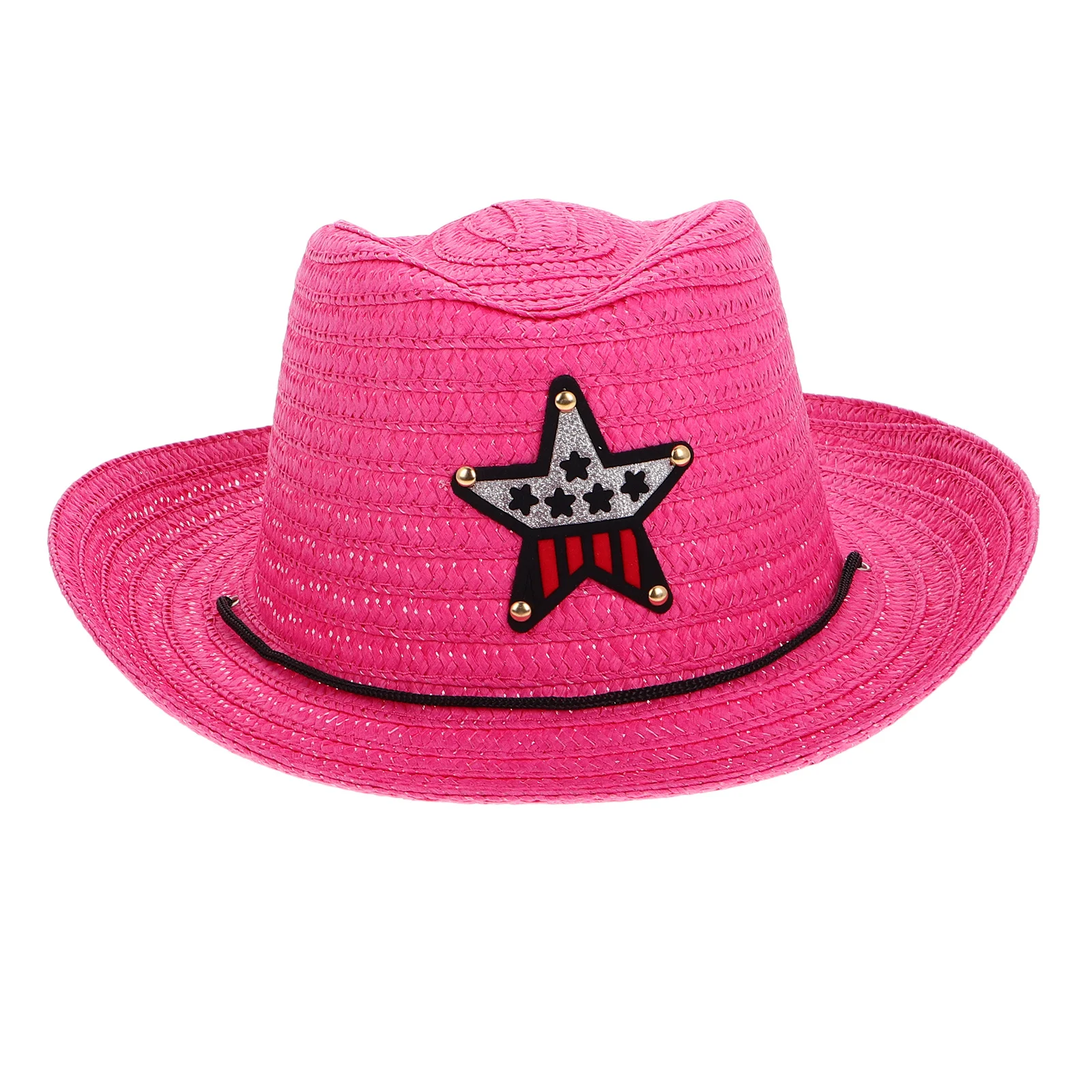 

Ковбойская шляпа для малышей, солнцезащитная кепка с соломенным узором для вечеринок на открытом воздухе, ковбойский костюм, вечерние костюмы для малышей