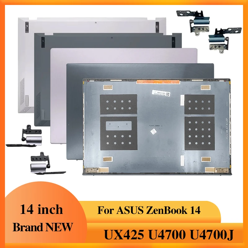 

Новые аксессуары для ноутбуков ASUS ZenBook 14, UX425 U4700 U4700J, задняя крышка ЖК-дисплея для ноутбука, нижняя крышка, петли, чехол для ноутбука