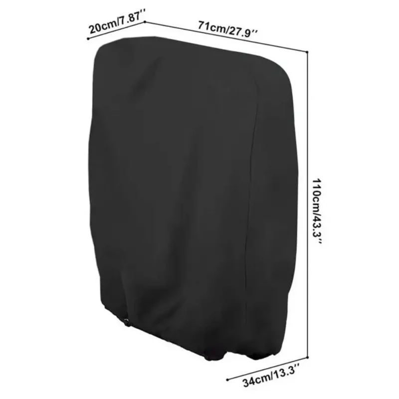 Waterproof Dustproof Patio Folding Chair Cover All Weather UV Rain Resistant Outdoor Furniture Protector