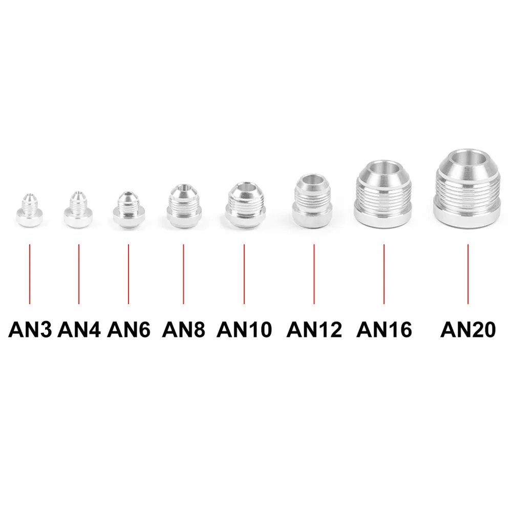 Aluminum Weld On Fitting Bung Nut AN3 AN4 AN6 AN8 AN10 AN12 AN16 AN20 Valve Cover Catch Can High Quality