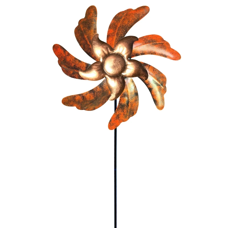 

Large Metal Wind Spinner with Garden Stake Rotating Windmill Wind Sculpture for Outdoor Yard Patio Lawn Decoration new arrival