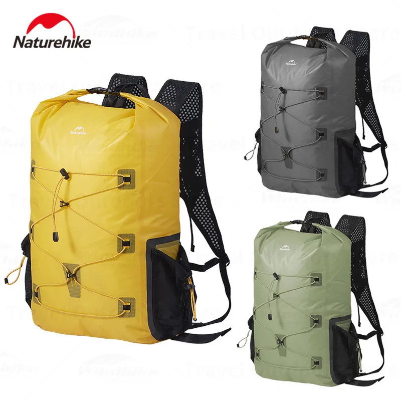 Naturehike 25L Waterproof Backpack 430g Lightweight Rucksack Dry Wet Separation Bag Outdoor Hiking Travel Camping Sport Backpack