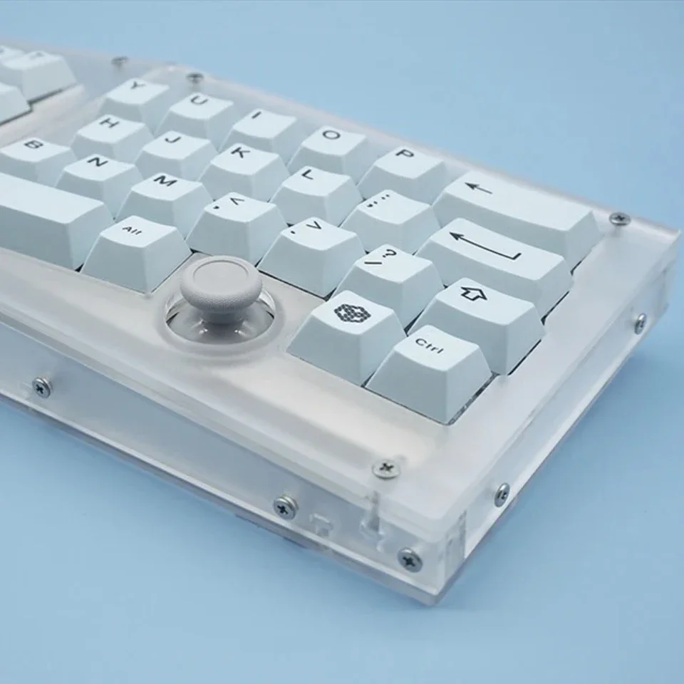 Mini Kit de Teclado Ergômico, Alice Acrílico Planck, Junta Transparente Caso, ZMK Mecânica Teclado Case, Libra, 40% Personalizado