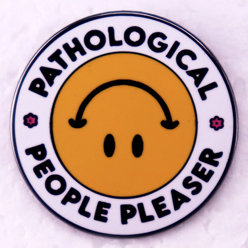 Pathological People Pleaser Enamel Pin Self Love Brooch Swiftie Gift Jewelry Accessories