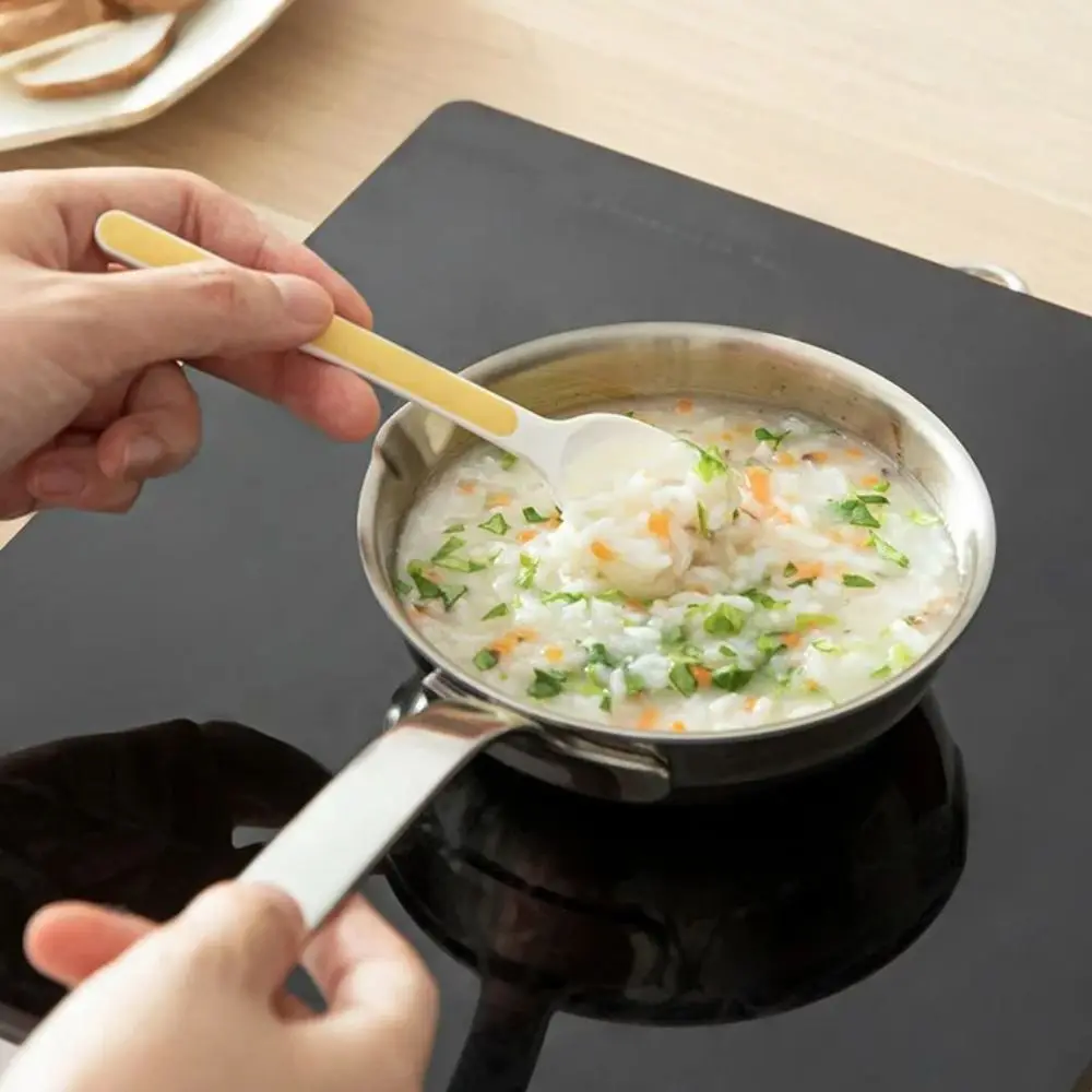 

Diversion Port Stainless Steel Frying Egg Pan 13cm Hangable Oil Splashing Pan Fast Heat Conduction Silver Breakfast Cooking Pot