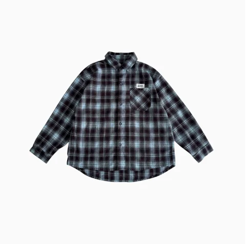 Boys Shirt 2026 Autumn and Winter New Children's Clothing Korean Style Boys and Girls Fashion Label Brushed Plaids Shirt 5