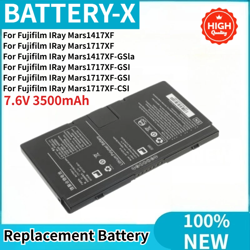 BATTERY-X High Quality Battery 7.6V 3500mAh for Fujifilm IRay Mars1417XF,Mars1717XF Brand New Replacement Battery