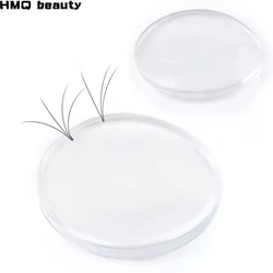3pcs Eyelash Extension Silicone Easy Fan Lash Pads Volume False Lashes Patches Beginner Washable Glue Eyelash Stand Holder Tray