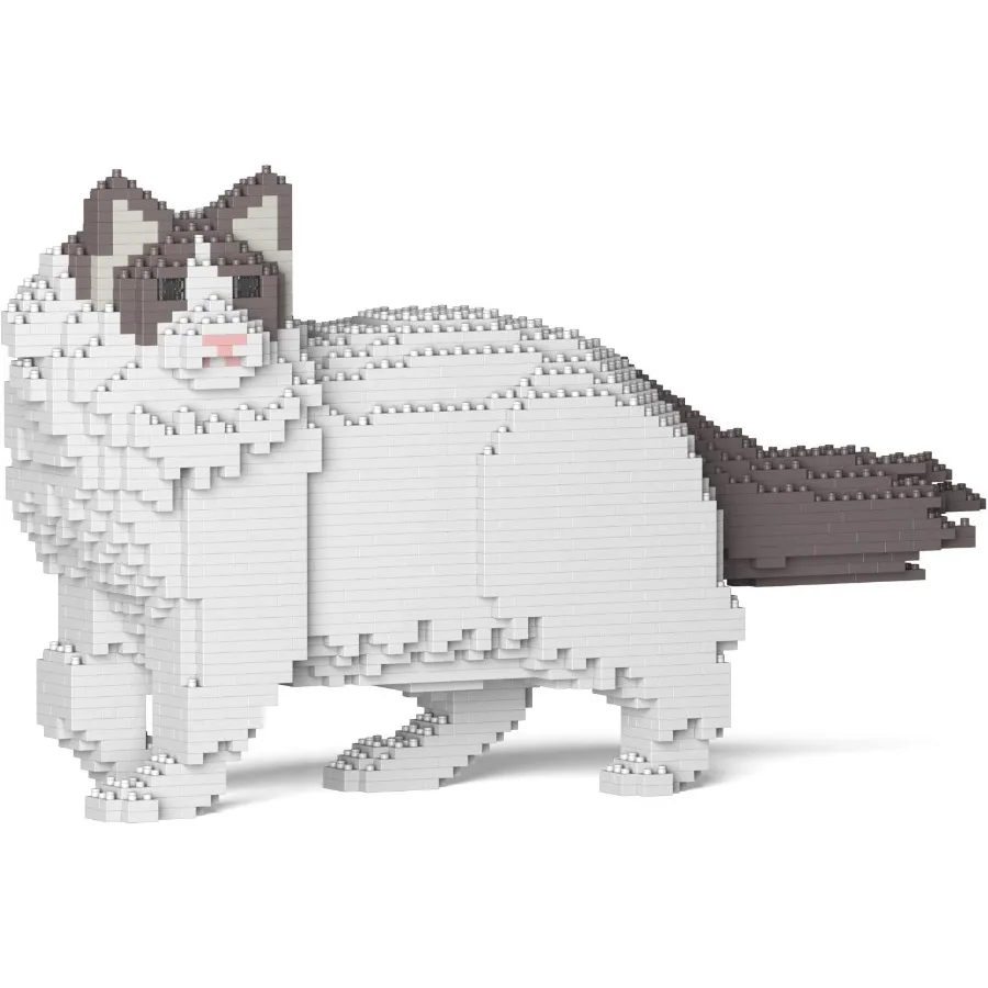 

JEKCA Ragdoll Cat 02SM02 Пластиковые строительные блоки для кошек Идеально подходят для творческих игр и снятия стресса Подходит для детей 14 лет и старше
