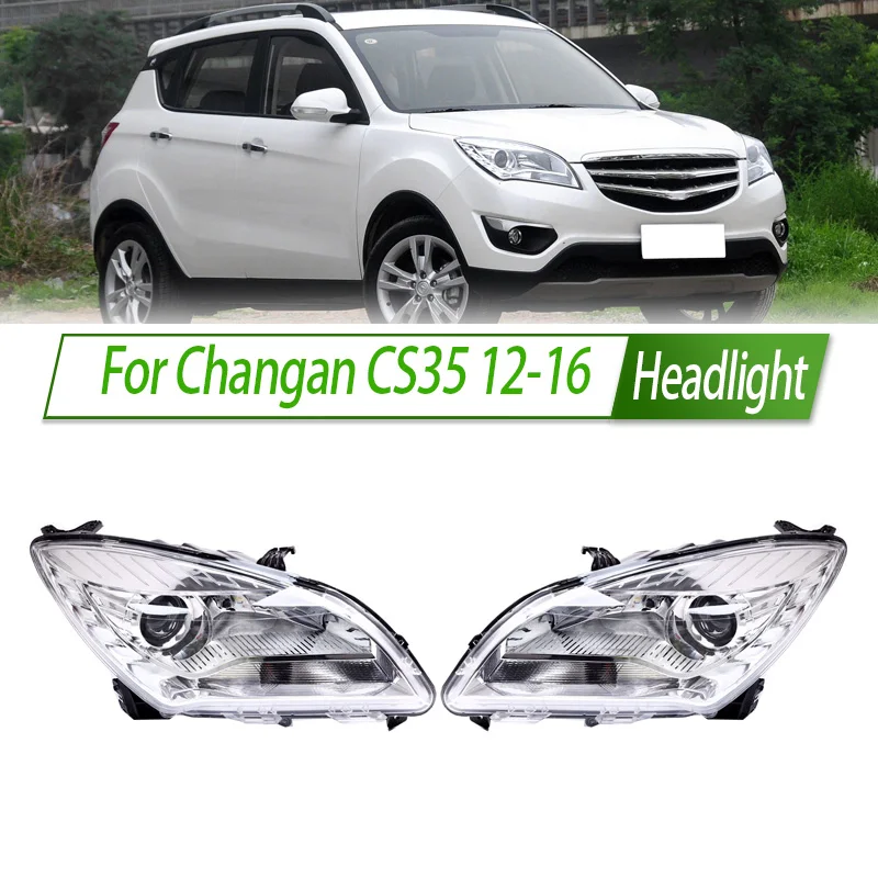 

For Changan CS35 12-16 LED DRL Headlight Assembly OEM Style Front Headlamp Bulb Socket Plug & Play Replacement