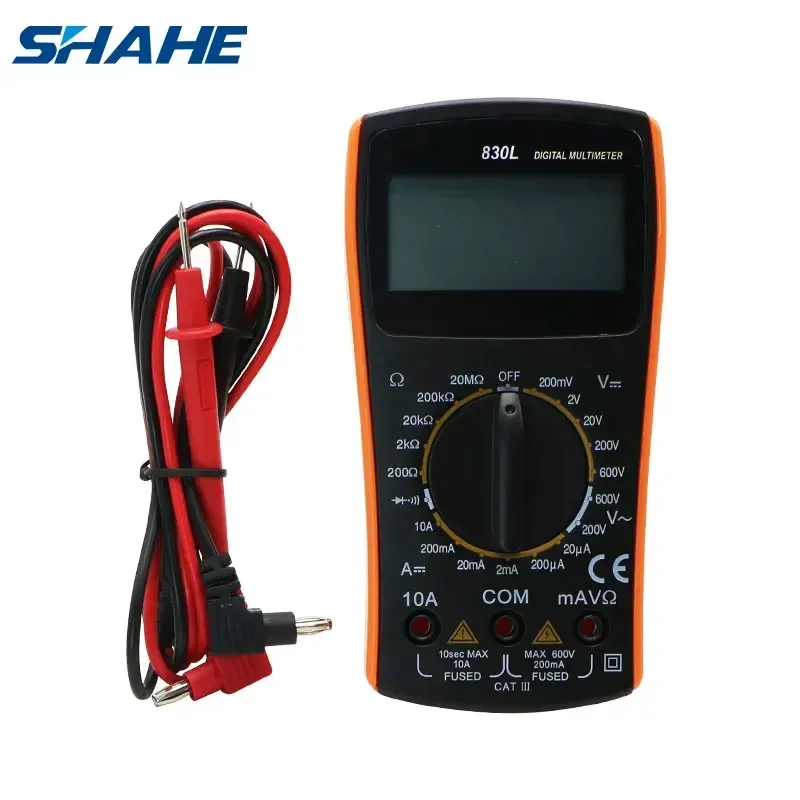 SHAHE Nuovo Multimetro Digitale LCD 2000 Conteggi AC DC Elettrico Tester Elettrico Palmare Grande Schermo VC830L