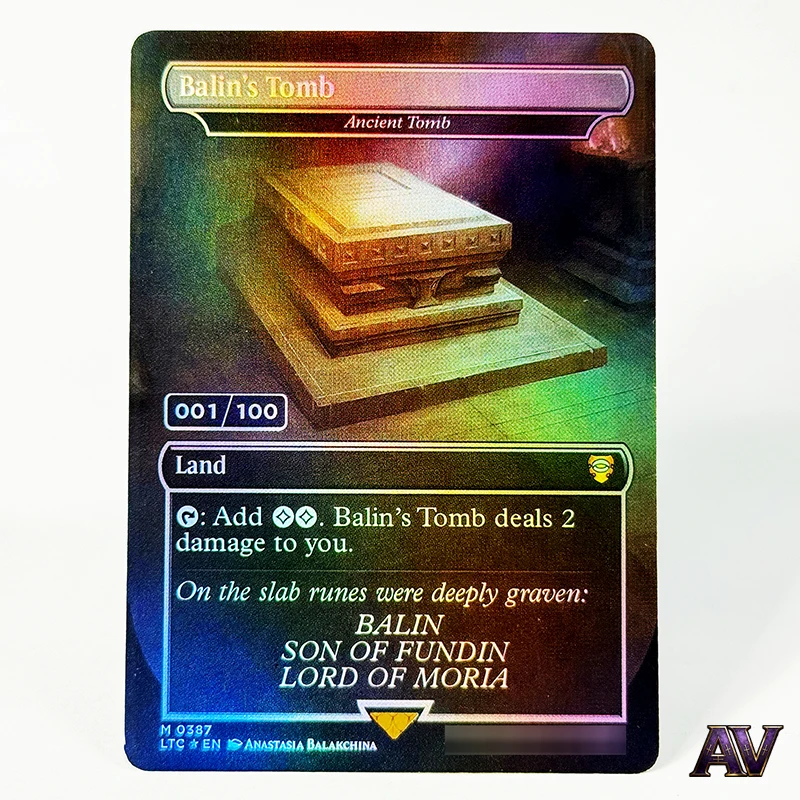 

LTC TCG CardSerial Numbered Balin's Tomb - Ancient Tomb M 387 Commander Series Vintage Legacy HoloFoil Proxy Cards [English]