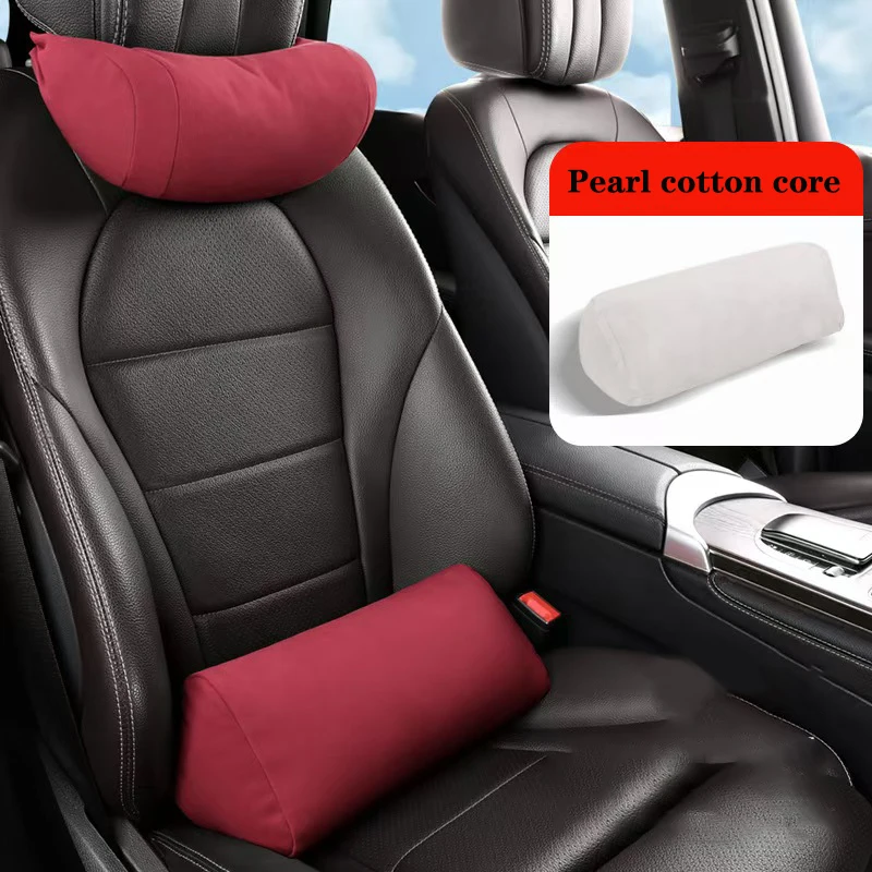 

Car Headrest/Lumbar Support Car Neck Pillow Waist Cushion Driver Seat Backrest Car Cushion Driving Lumbar Support Waist Support