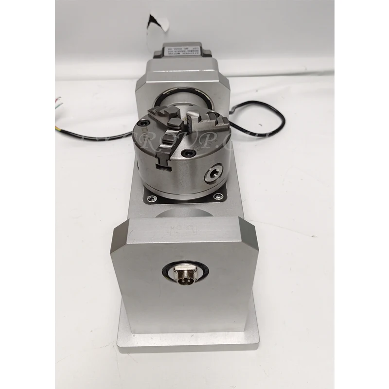 LY 4th 5th Axis CNC Indexing Head Worktable Diameter 100MM Chuck Center Height 150MM Reduction Ratio 10: 1 for CNC Engraver