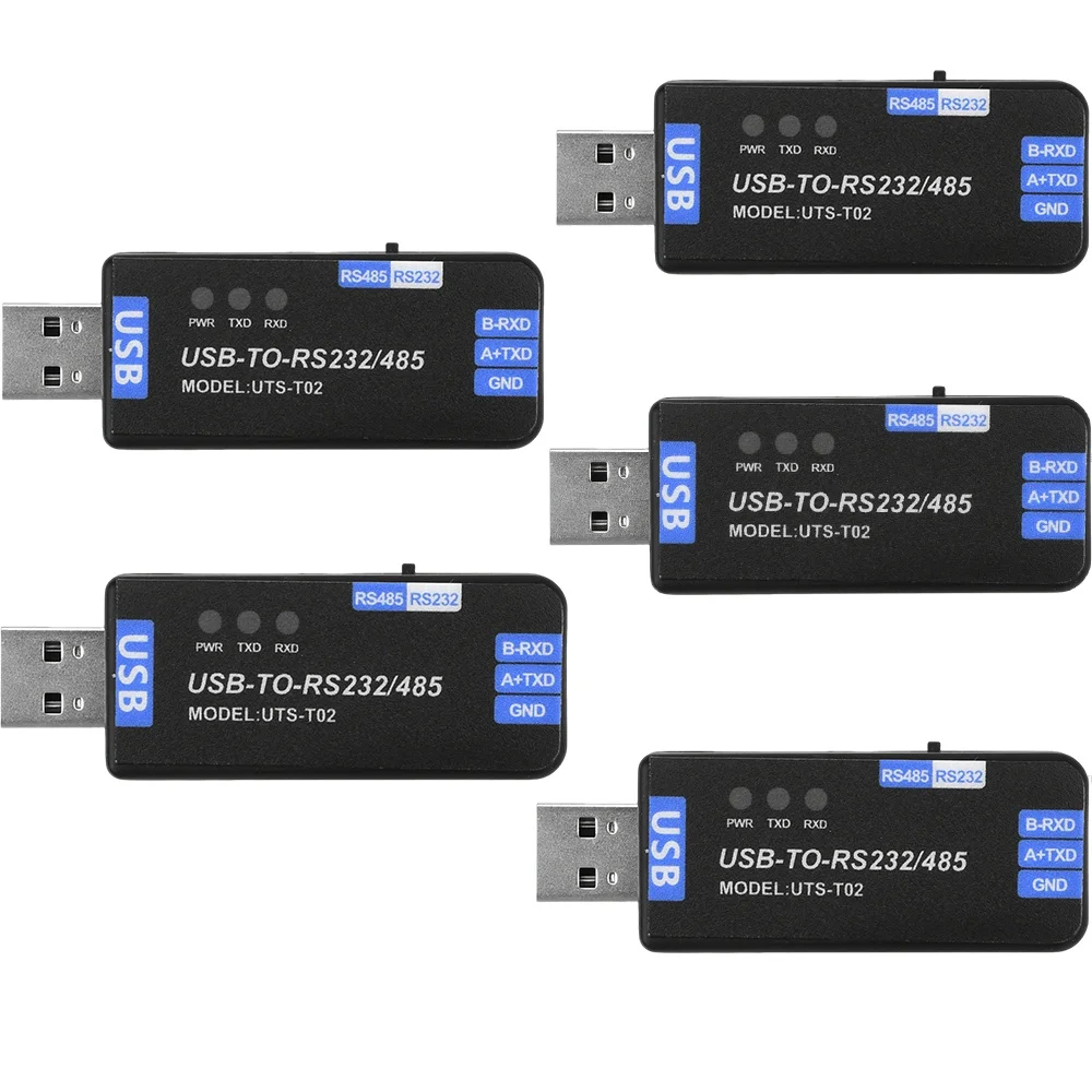 

1/2/5PCS DC 5V USB to RS485/RS232 Communication Module Bidirectional Half-Duplex Serial Line Converter CH343G Plug & Play