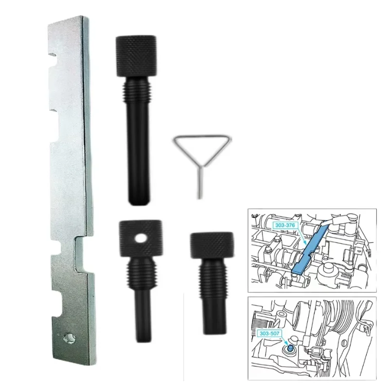 Zestaw narzędzi do ustawiania rozrządu pasuje do silników Ford Fiesta Focus Mazda Volvo/Duratec 1.8 2.0 2.3 narzędzie do ustawiania wałka rozrządu