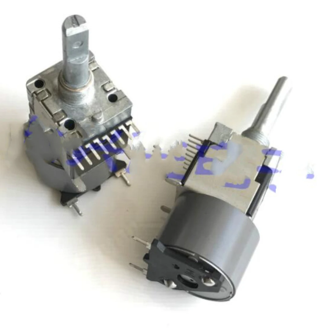 2pcs/LOT RK168 Type Motor Potentiometer Duplex A20Kx2 Shaft Length 30mm with Tap EUWMG6F30A24