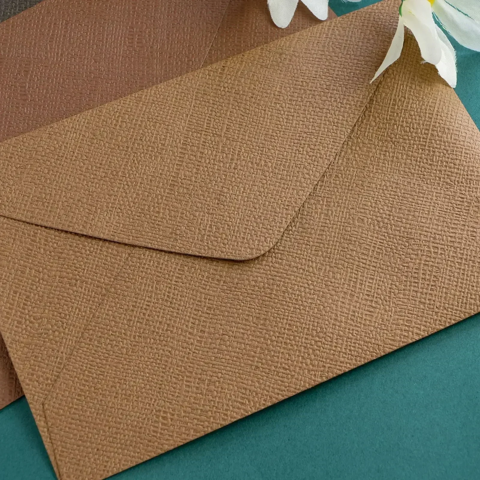 20PCS Linen Texture Envelope , Special Paper, Vintage Style Letters & Linen Texture Storage