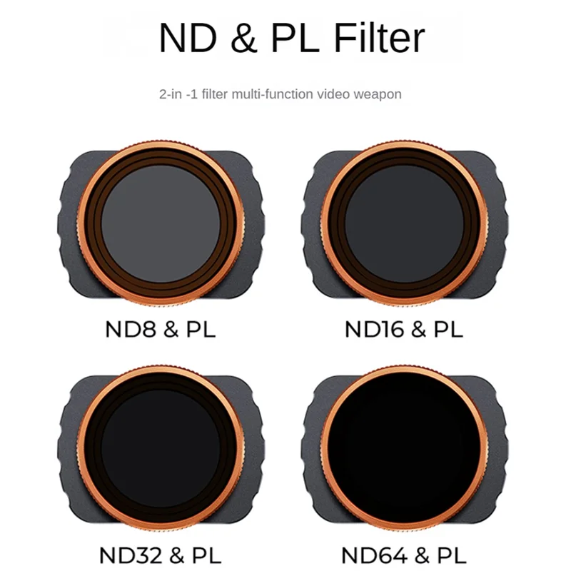 

B30C-For DJI Osmo Pocket 3 ND/PL Ilters Kit 2 In 1 Sports Camera Filter ND8 16 32 64 UV Lens Filters