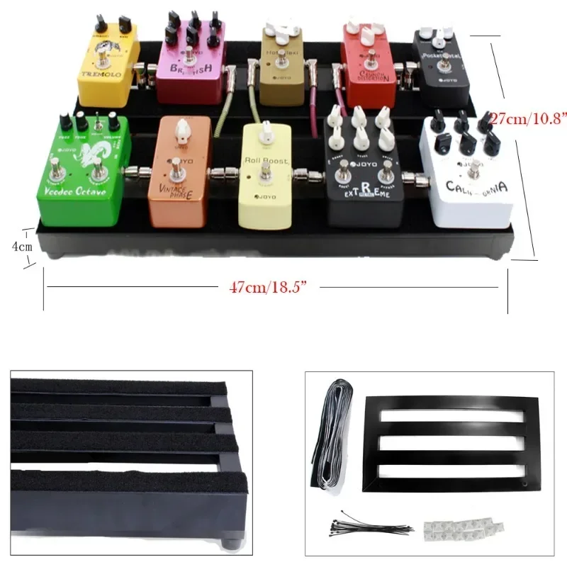 Durable 40×13x4cm 37x27.4x4cm 47x27x4cm  Guitar Pedal Board Setup Style DIY Guitar Effect Pedalboard Excluding Bags