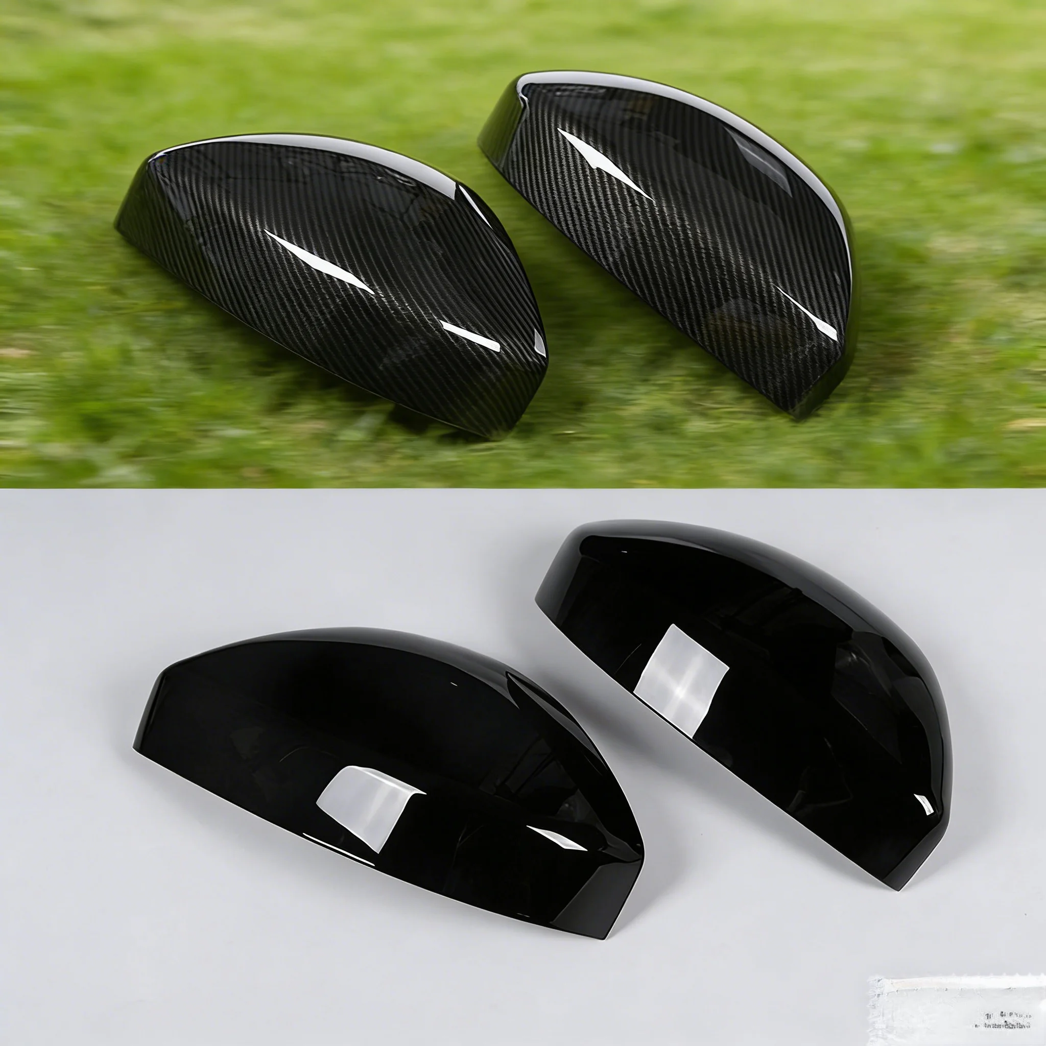 AU05 -Car Rearview Mirror Cover Decoration Parts For Land Rover Range Rover Evoque Velar Jaguar F-Pace E-Pace 14- 22