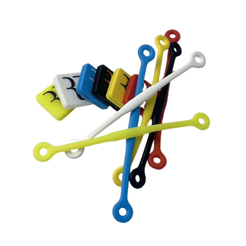 6 Pcs Federer square shock absorbers + 6 Pcs Hot-selling long double round shock absorbers F-letter tennis accessories
