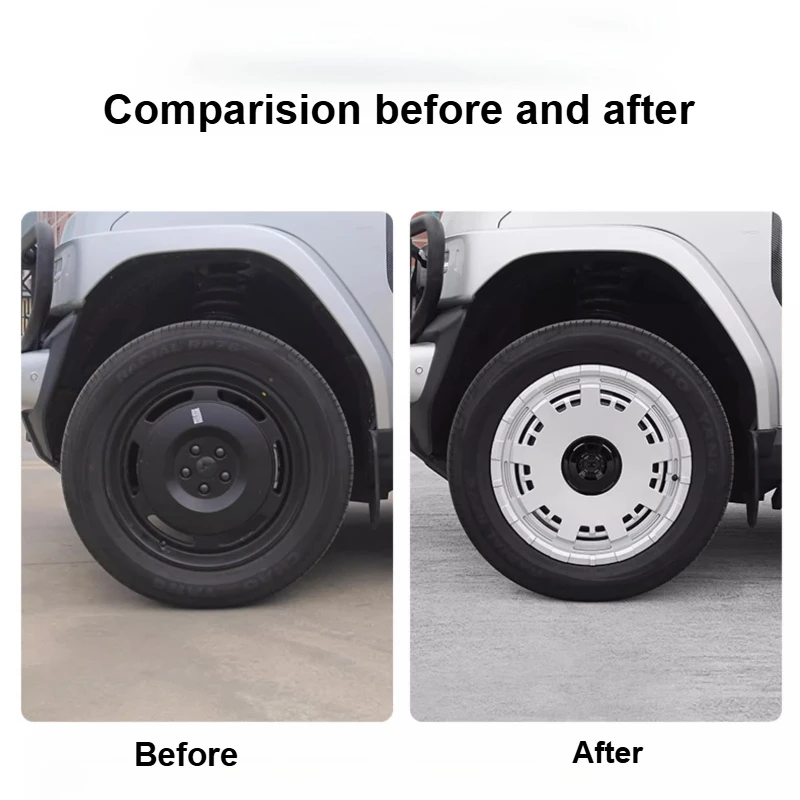 لشيري iCAR V23 2025 2026 غطاء عجلة السيارة الجبهة الخلفية استبدال غطاء الاطارات تعديل عجلة السيارات الملحقات #3