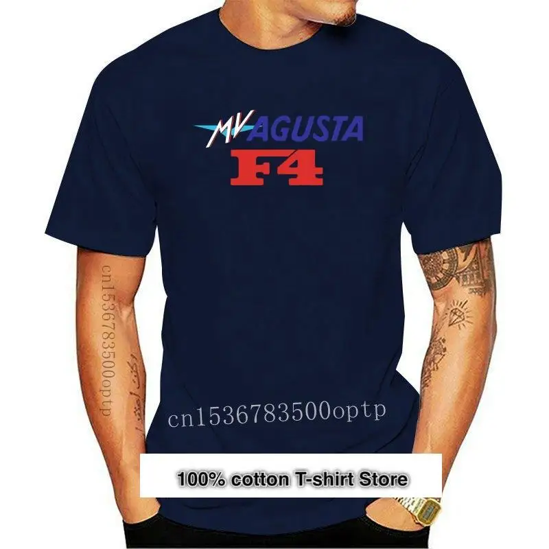 Camiseta con Logo Mv Agusta F4 Rc para hombre, camiseta informal para motodeporte Mv Agusta, novedad