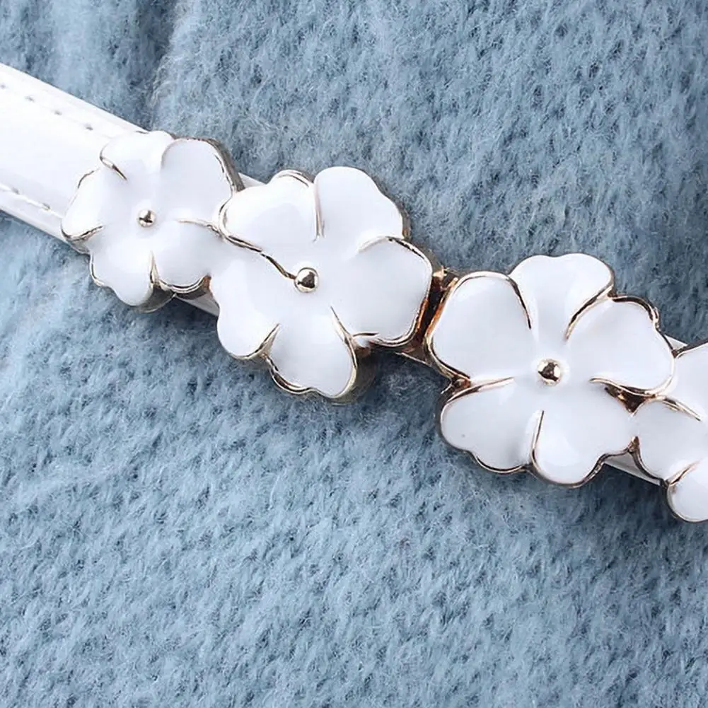 حزام نسائي رقيق من الجلد الصناعي ، حزام قابل للتعديل ، ديكور ، نحيف ، فستان صيفي ، حزام جينز