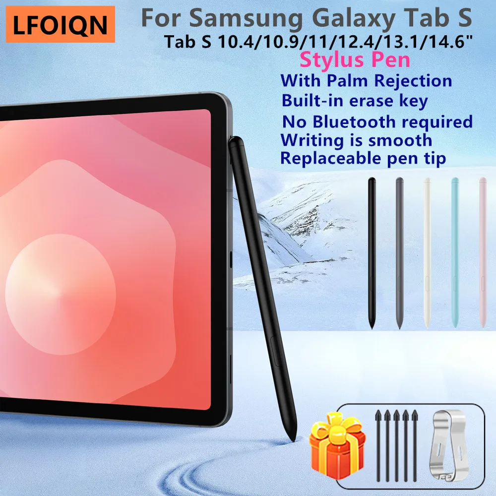 For Samsung Galaxy Tab S11 SM-X730 X736 X736B Stylus Pen with Eraser Palm Rejection Tab S7 S9 S10 FE Tablet Touch Pencil S Pen