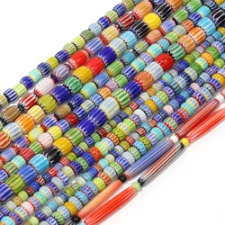 Colorful Nepal Lampwork Glass Seed Beads Charms Fashion Loose Spacer Beads for Jewelry Making DIY Earring Necklace Bracelet