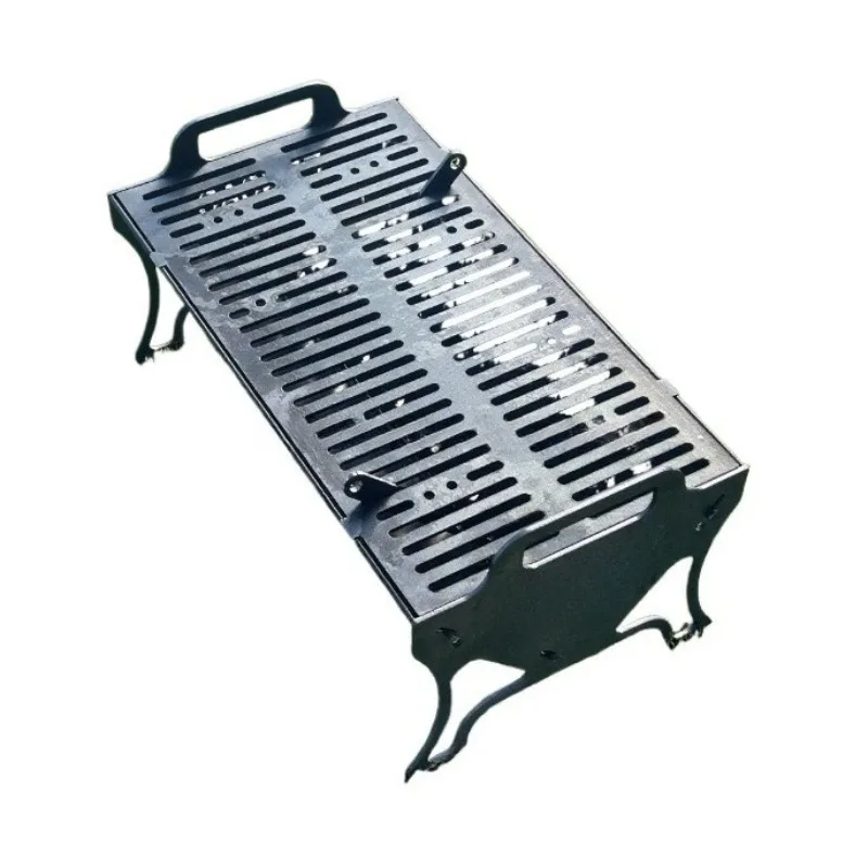 

Modern stainless steel sink outdoor camping portable barbecue grill height adjustable, easy to assemble, easy to clean