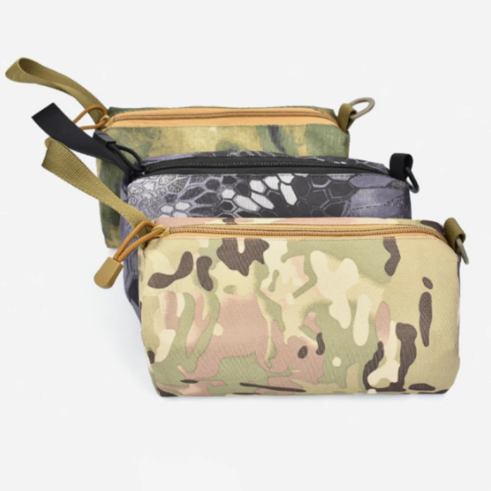 Bolsa de caza al aire libre, bolsa de camuflaje, bolsas de almacenamiento EDC portátiles para múltiples herramientas, bolsa táctica Molle, bolsa de aseo para correr y acampar