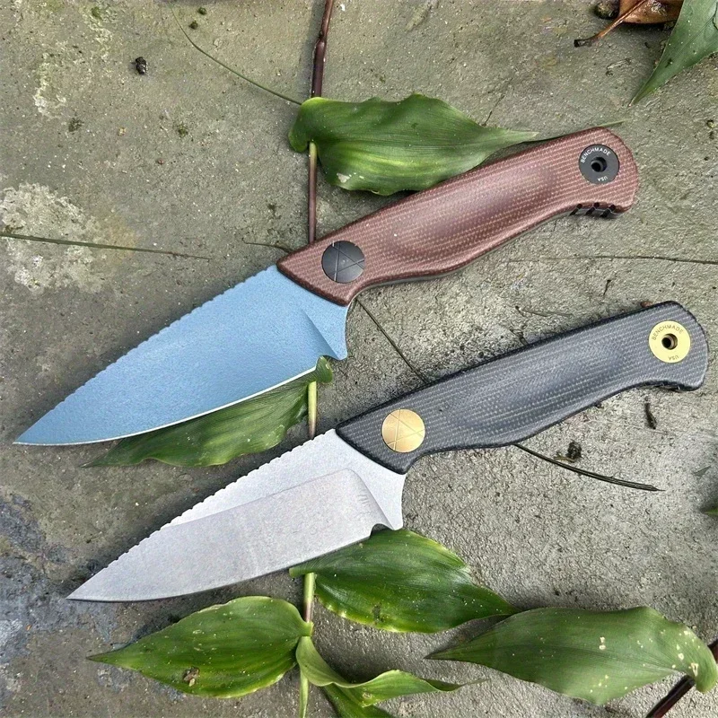 

BM 203BT Pocket Knife D2 Blade Linen Handle Camping Equipment Self-defense Survival Multitool Hand Knives Gitfs for Men EDC