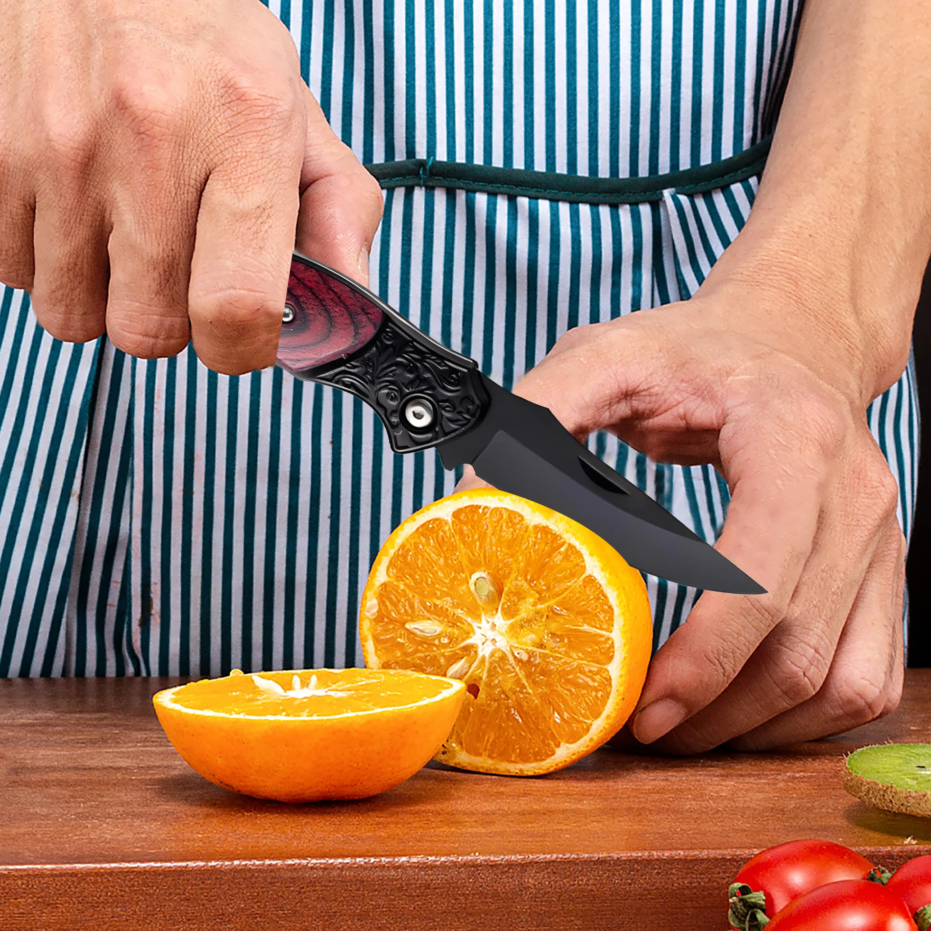 1/2/4PCS,Folding Knife Stainless Steel Folding Fruit Vegetable Peeling Paring Knife Cooking knife Portable Knife Kitchen knife