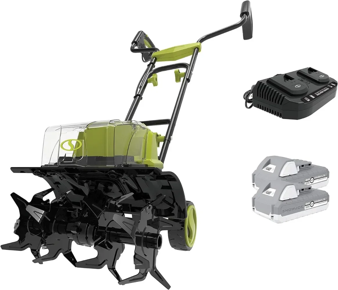 

24V-X2-TLR14 48-Volt ION+ Cordless Garden Tiller/Cultivator Kit | W/ 2 X 2.0-Ah Batteries and Charger