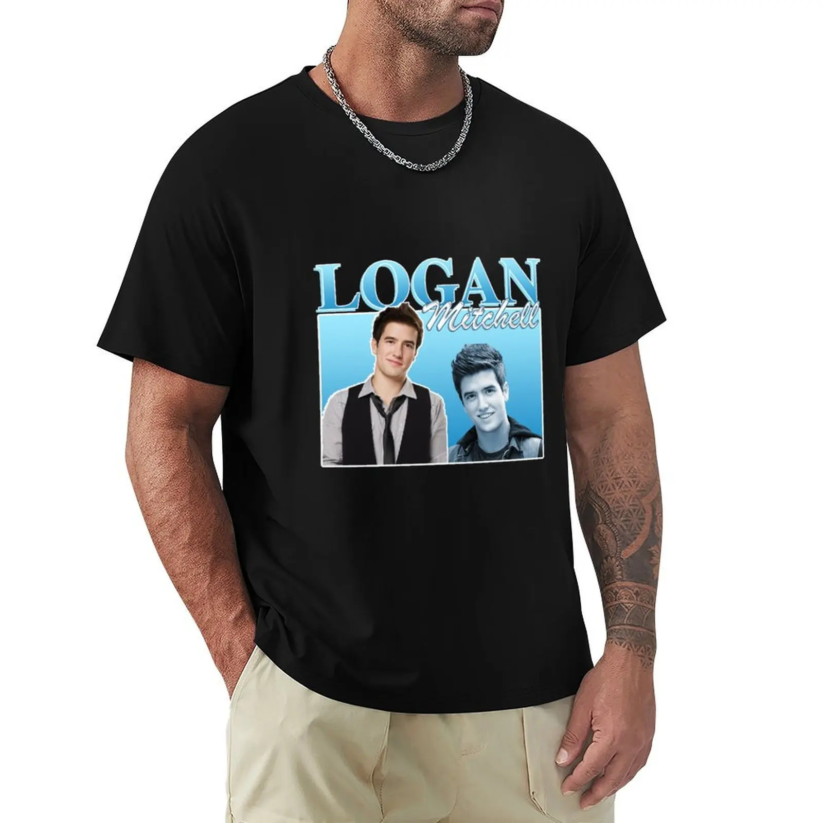 

Logan Mitchell T-Shirt Work Style Casual T-Shirt